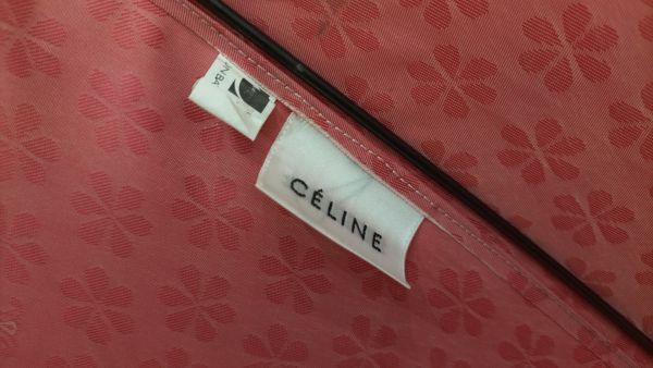 #CELINE Celine long umbrella pink series lady's Macadam total length 93. unused storage goods #Y①