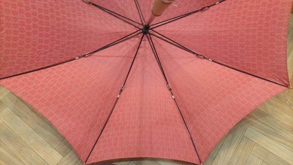 #CELINE Celine long umbrella pink series lady's Macadam total length 93. unused storage goods #Y①