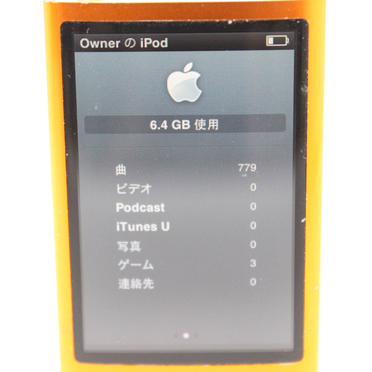 Apple iPod nano 第5世代 8GB MC046J オレンジ #12463_画像3