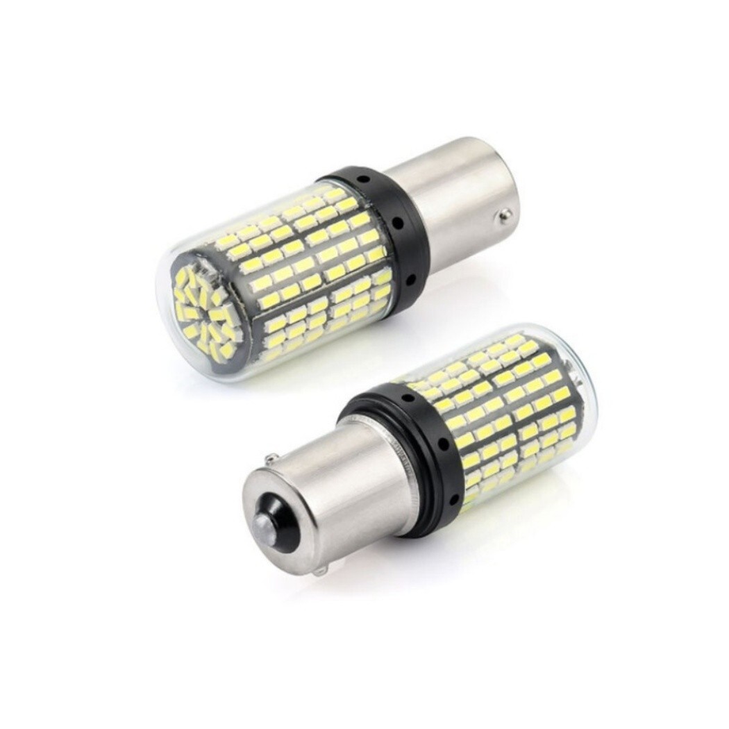 ◆送料無料◆ 2個セット 爆光LED S25 シングル 180度 白 バックランプ 後退灯 144連 超高輝度バックランプ LEDバルブ_画像9