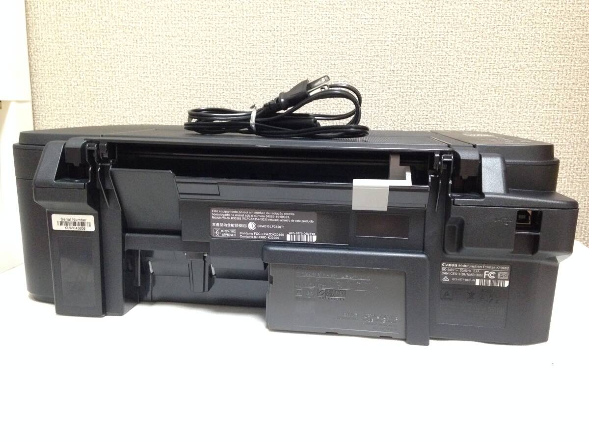 送料無料 キヤノン インクジェットプリンター ピクサス複合機 TS3130S-BK 黒 ブラック 動作確認済中古品 総印刷枚数158枚 わけあり 難ありの画像5