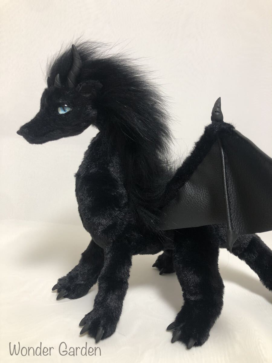 アートドール ハンドメイド  漆黒のドラゴン ぬいぐるみの画像2