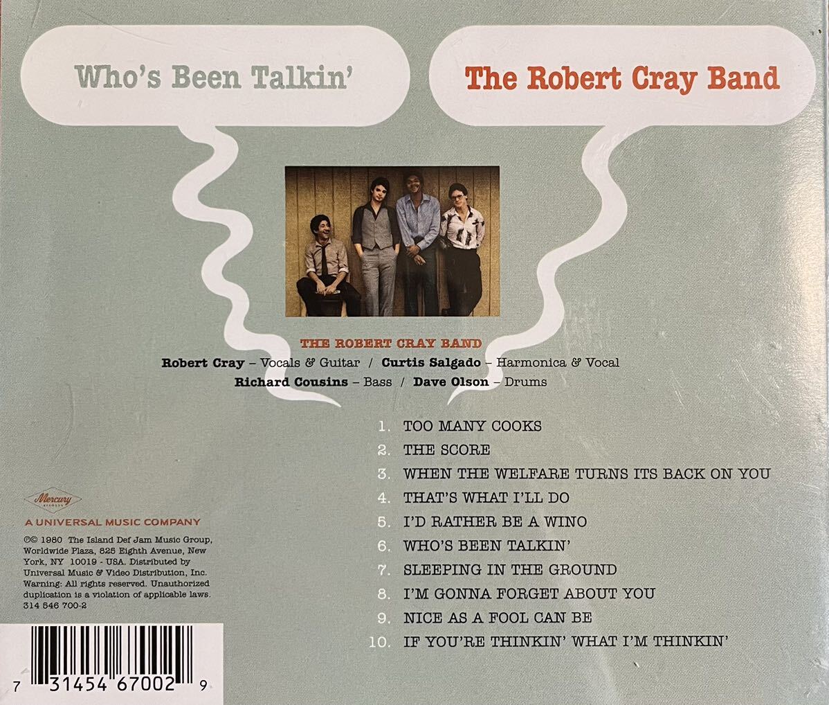 CD美品★Robert Cray Band / Who’s Been Talkin'★ロバート・クレイ・バンドの画像2