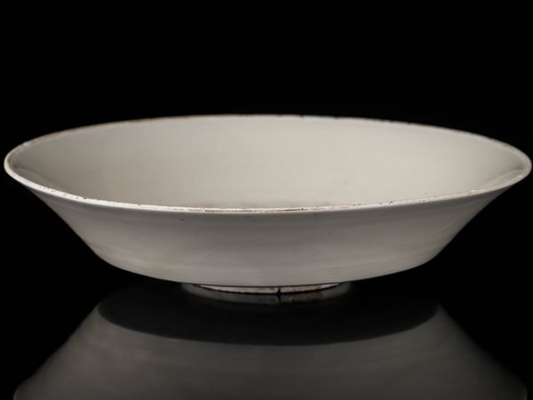 【流】中国美術 鉄釉皿 幅21cm TR968_画像3
