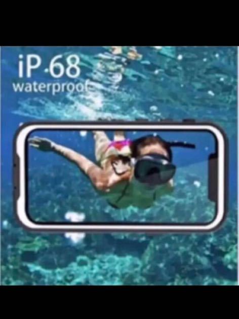 iPhone 12Pro 防水ケース IP68防水 全面カバー 耐衝撃 超薄型 透明 クリア 無線充電対応 防塵防雪 傷防止_画像2