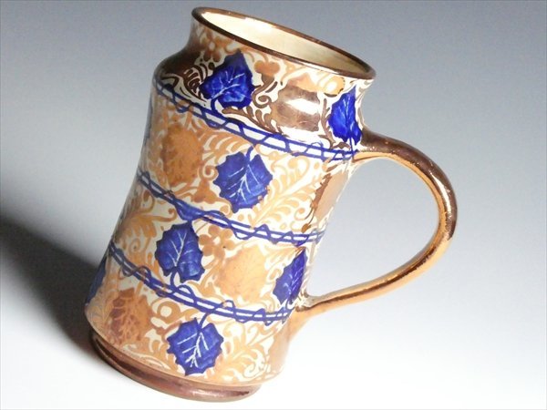 N978 キリンビアマグコレクション 地中海陶器シリーズ マニセス ラスター彩 ビアマグ ジョッキの画像2