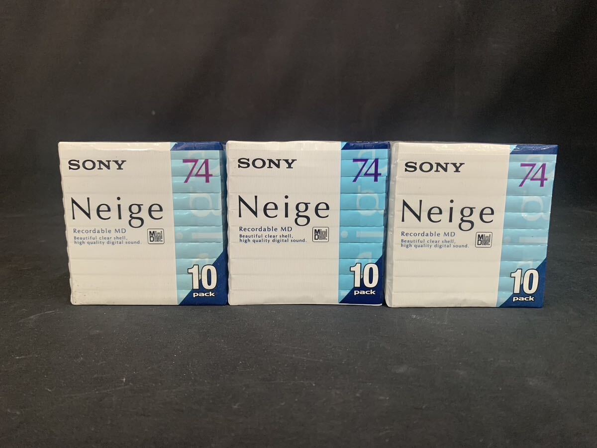 未開封 SONY ソニー Neige MDディスク 録音用ミニディス MiniDisc 74 80 10枚入り TDK 6パックまとめて/現状渡し_画像2