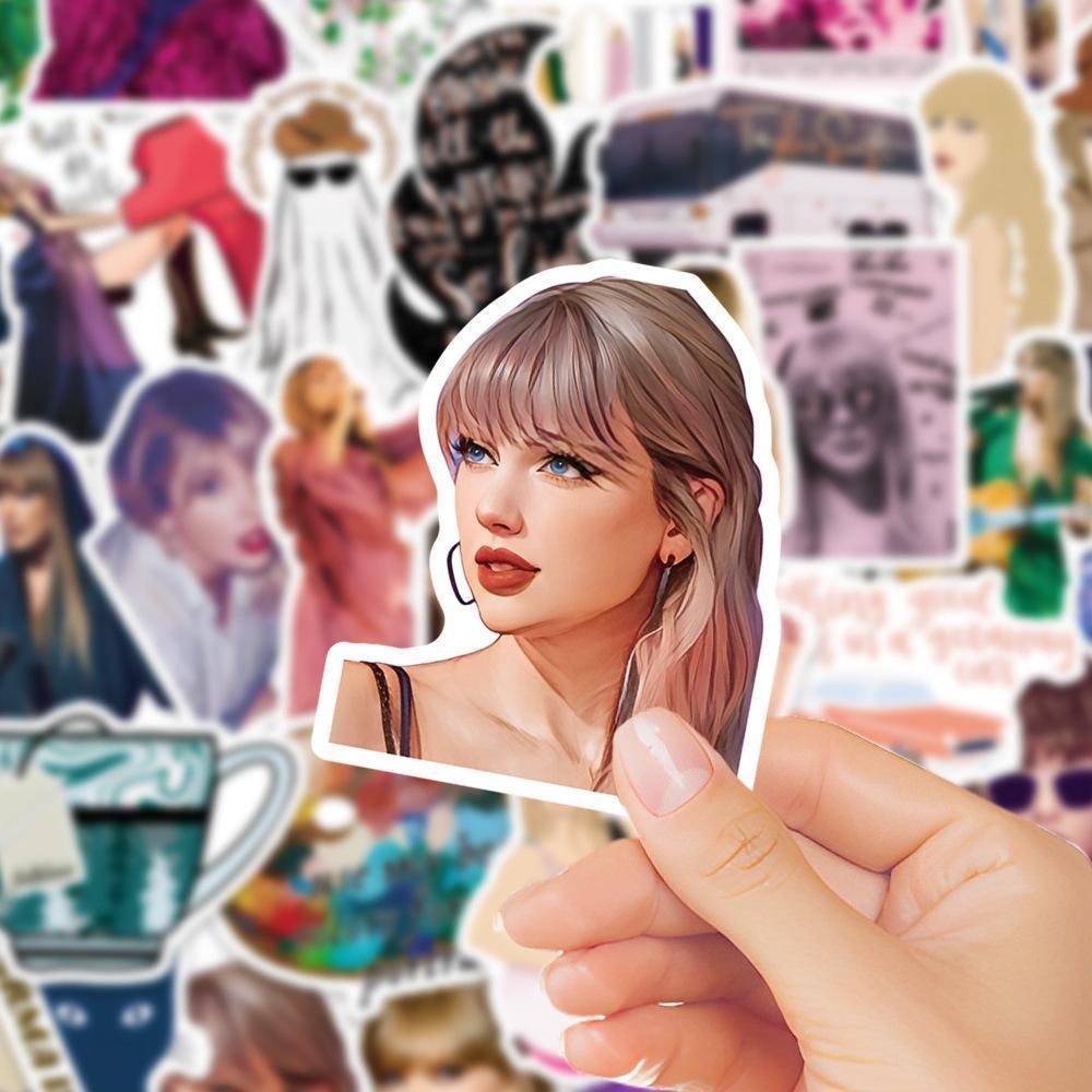 Taylor Swift テイラースウィフト ステッカー 50枚セット PVC 防水 シール シンガー 歌手 アーティスト ポップ ポップスの画像9