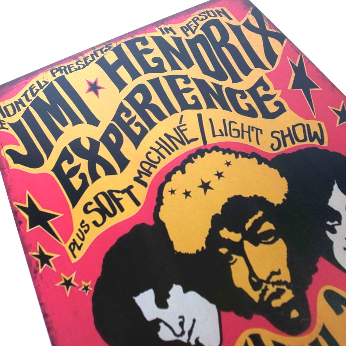 ジミ ヘンドリックス Jimi Hendrix ブリキ看板 20cm×30cm ジミヘン アメリカン雑貨 ロック バンド ギタリスト フェス_画像3