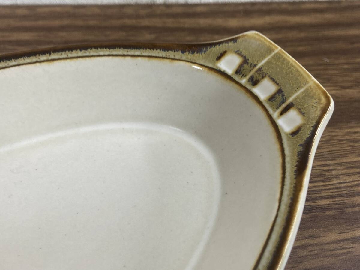 在栗③★KASUGA STONE SHOWA 昭和製陶 食器 グラタン皿 器 5客 おまとめの画像5