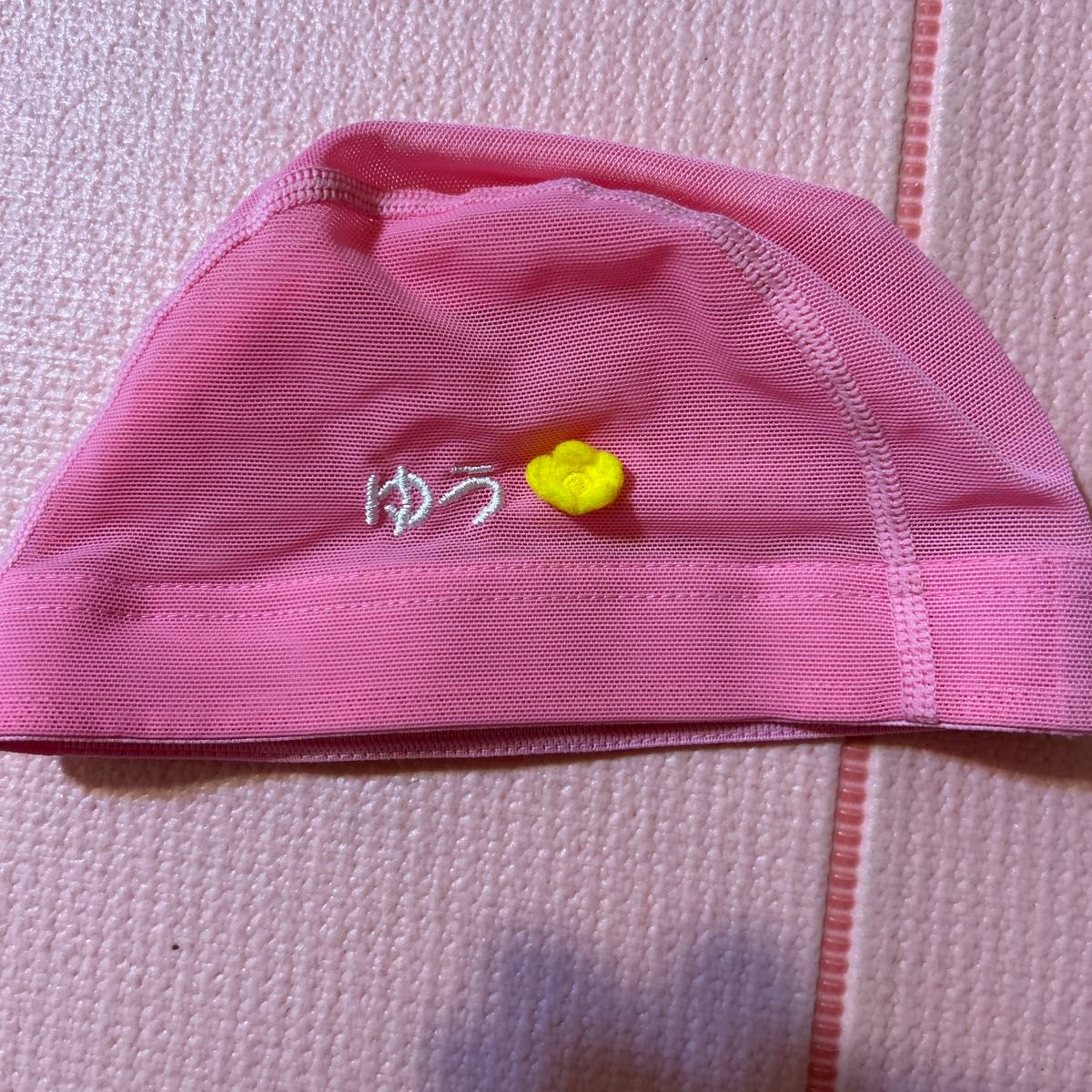 未使用　美品　1〜3歳　ベビー　スイミングキャップ　スイミング 水泳帽　キッズ　水泳帽　ベビー　赤ちゃん　ピンク　男女兼用 帽子