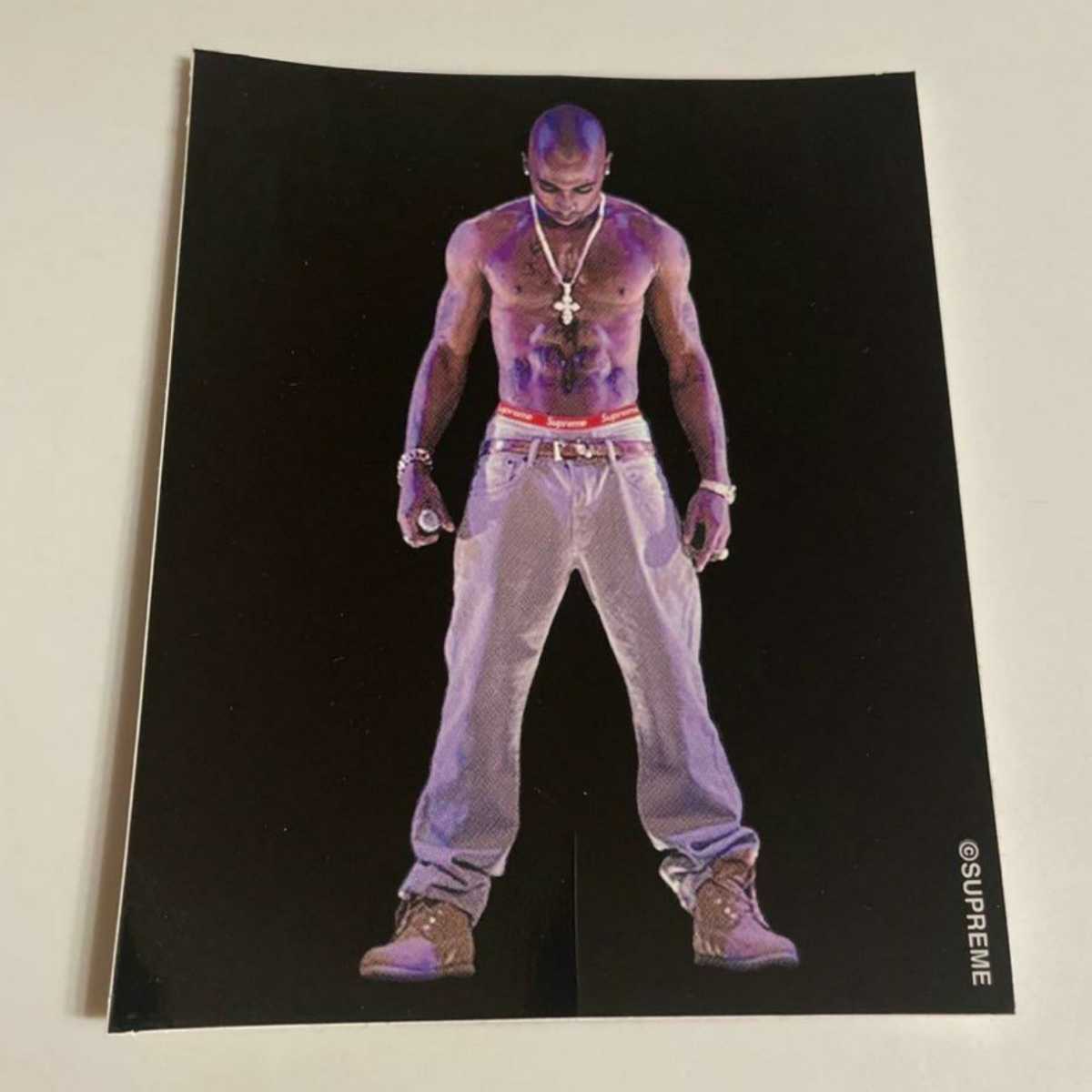 Supreme tupac 2pac Sticker ! シュプリームステッカー ボックスロゴ Box logo スマホケースに HIP HOP ヒップホップ オールドスクール