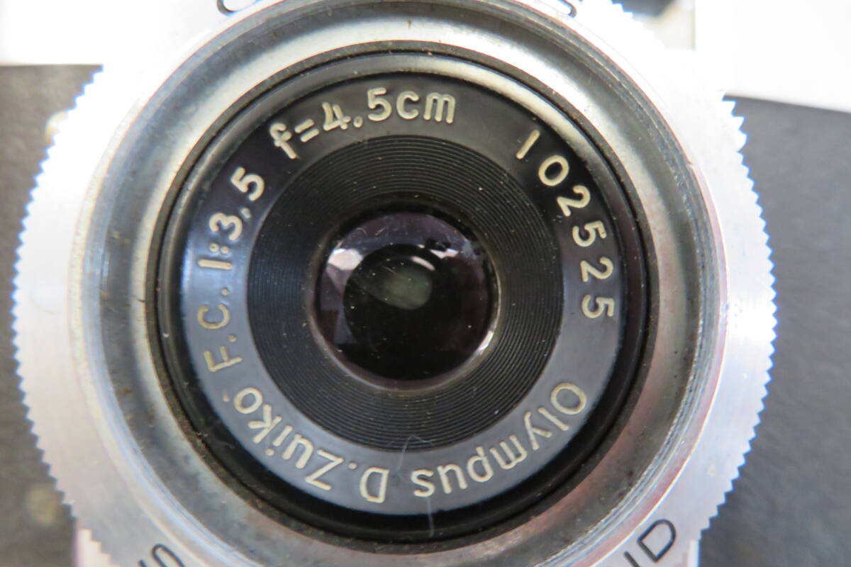 【超希少★超お買得】オリンパス35-S OLYMPUS コンパクトカメラ 革カバー付 フィルム 日本製 マニュアルカメラ 当時物 ジャンクの画像8