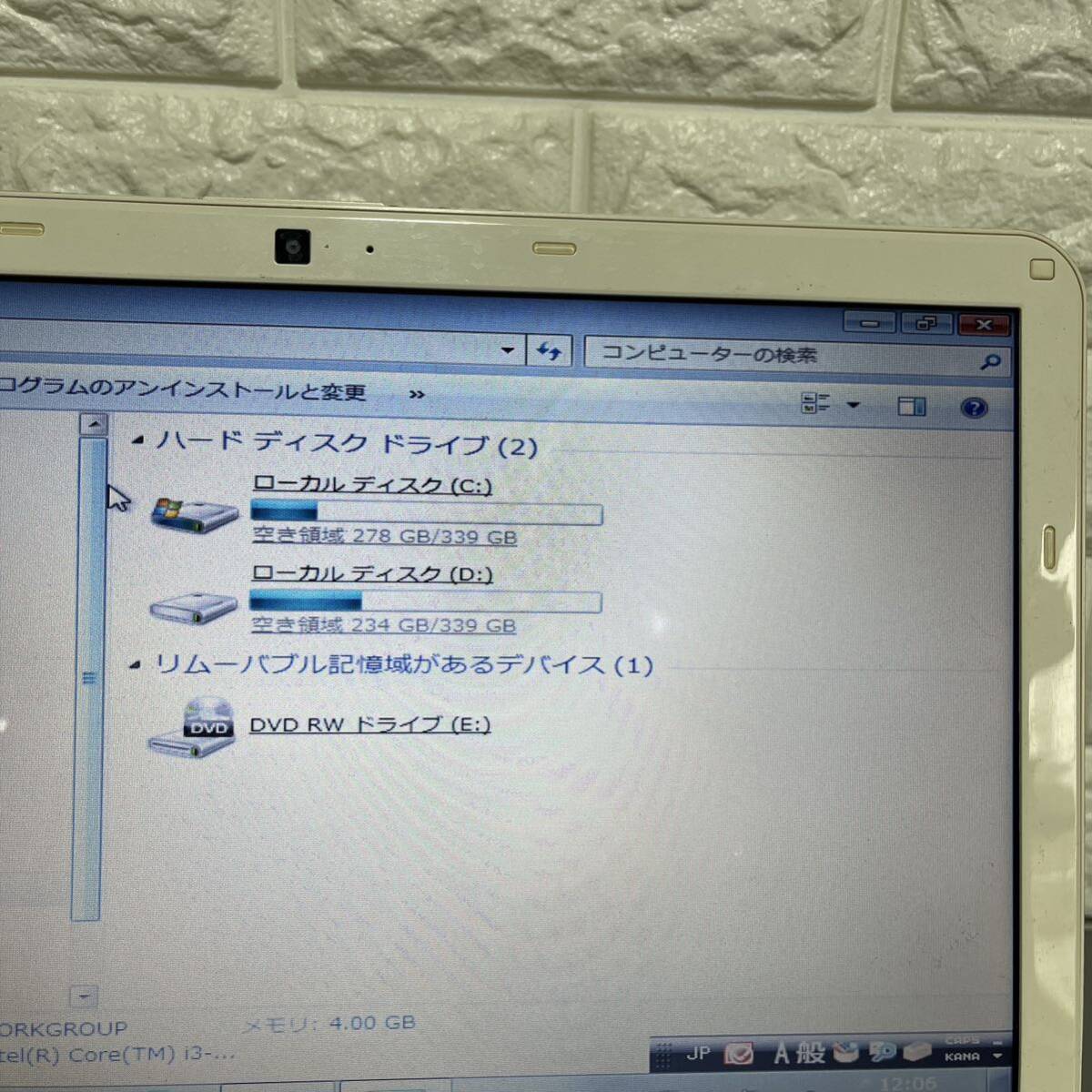 富士通　lifebook AH54/G i3-2310M #2619_画像4