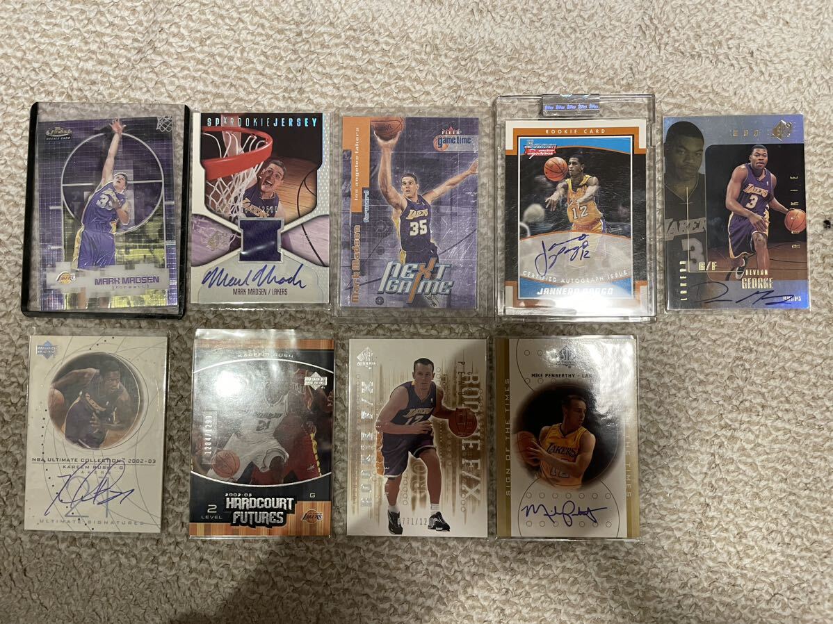 ★Lakers レイカーズ★auto/jersey/rookie card各種★9枚セット！_画像1