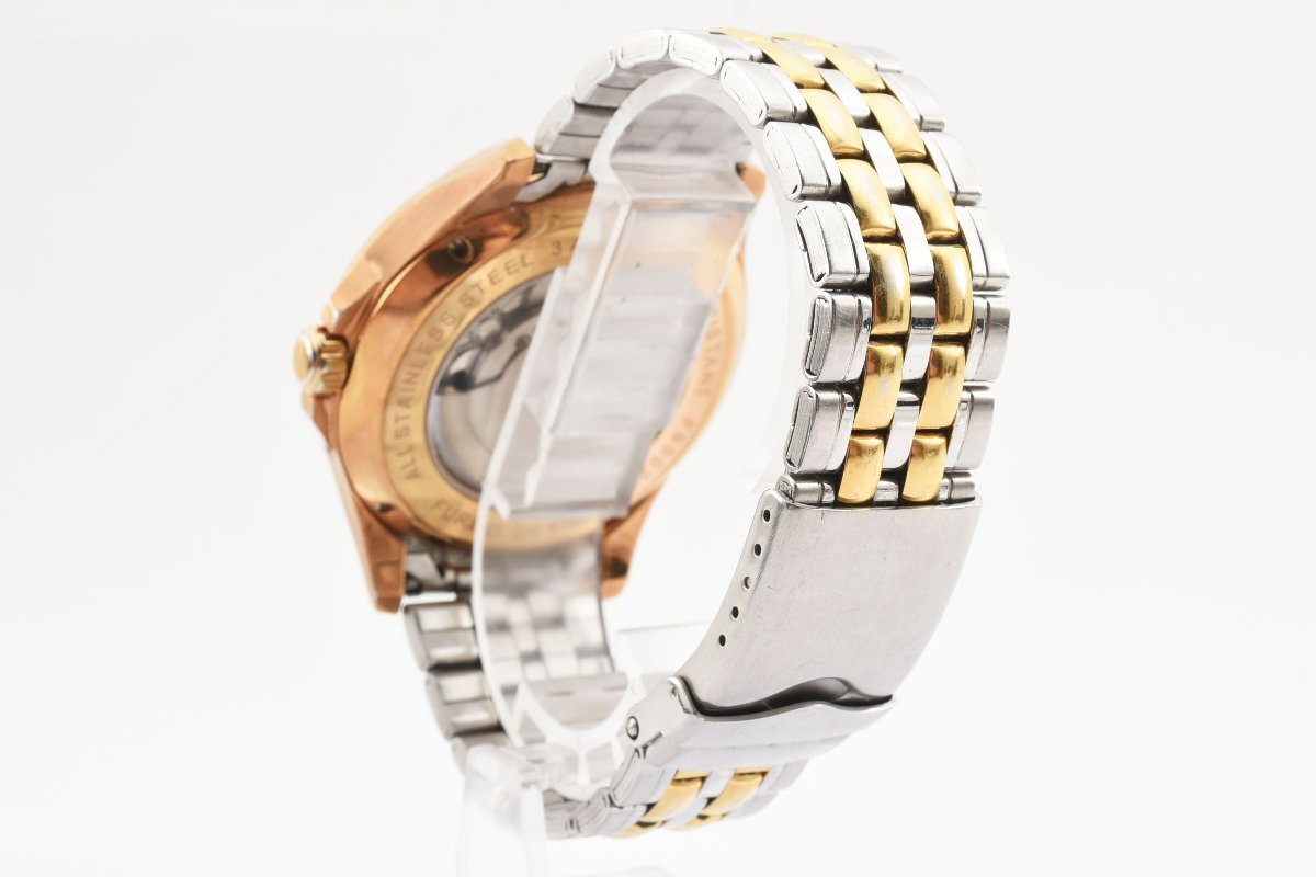 稼働品 フルボ デザイン ラウンド スケルトン F9002 自動巻き メンズ 腕時計 Furbo_画像4