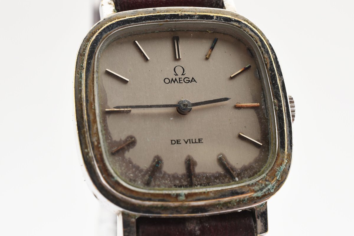 オメガ デビル スクエア 手巻き レディース 腕時計 OMEGA_画像1