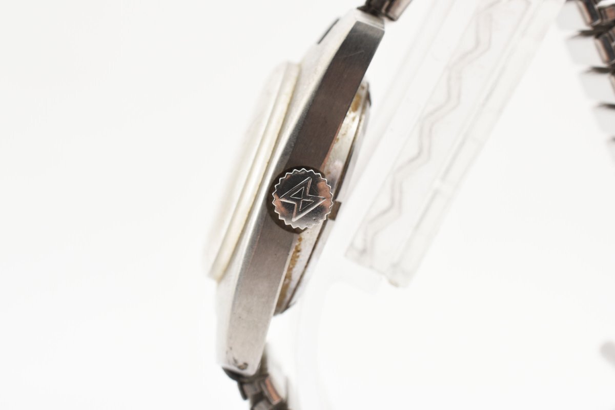 稼働品 エドックス デイト スクエア 手巻き レディース 腕時計 EDOXの画像7