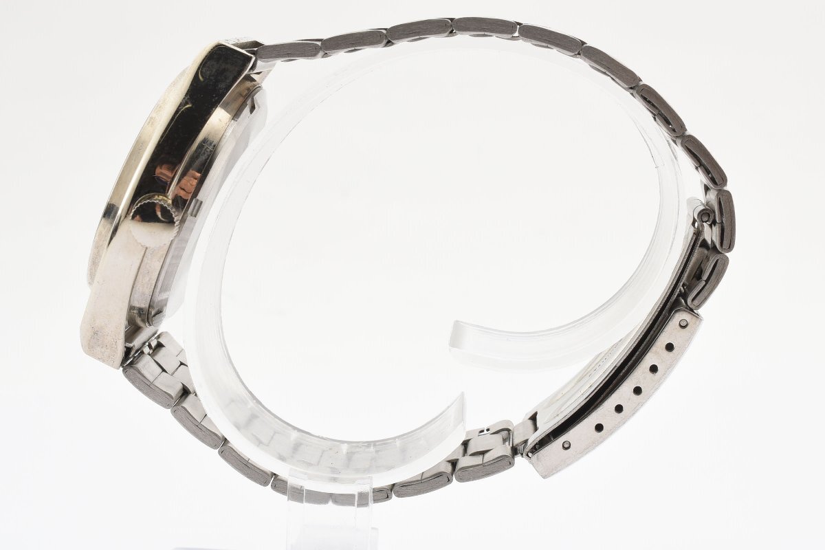 稼働品 リガン デラックス デイト ラウンド 手巻き メンズ 腕時計 LIGUNの画像5
