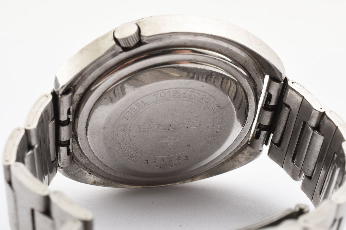 稼働品 セイコー ファイブ アクタス デイト ラウンド 7019-7020 自動巻きメンズ 腕時計 SEIKOの画像3