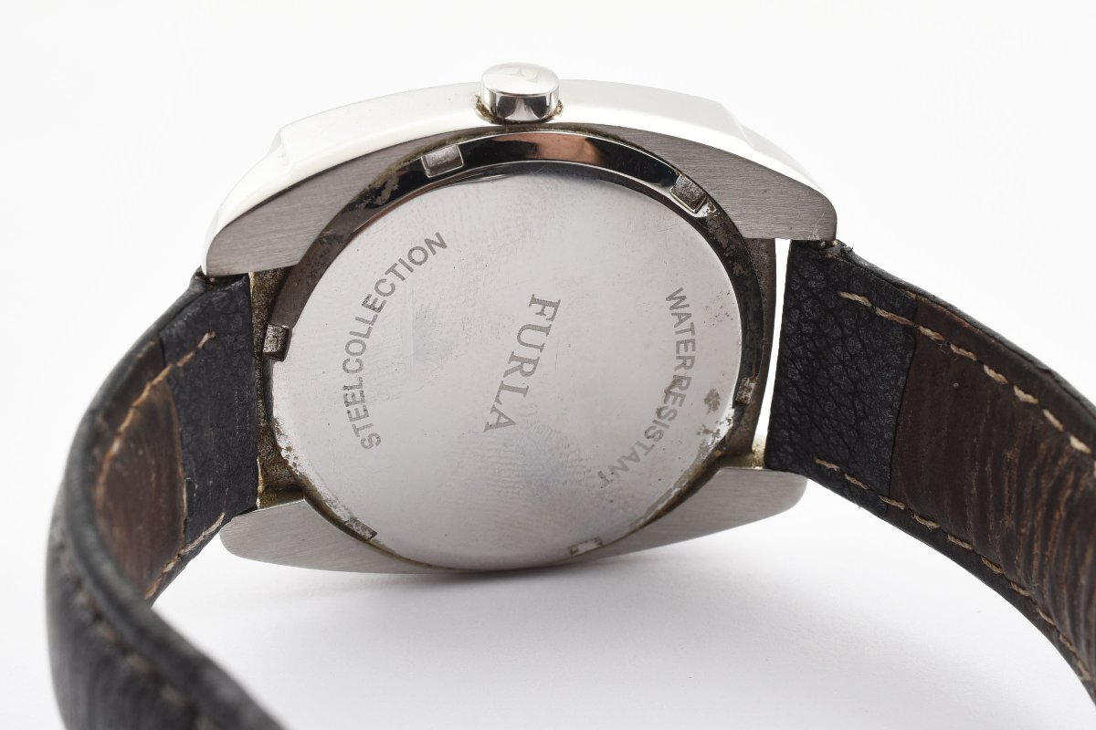 フルラ カットガラス クォーツ メンズ 腕時計 FURLAの画像3