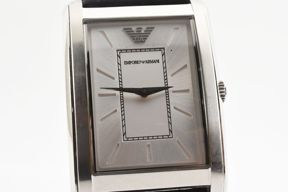 エンポリオアルマーニ クラシック スクエア AR-1869 クォーツ QZ メンズ 腕時計 ARMANI_画像1