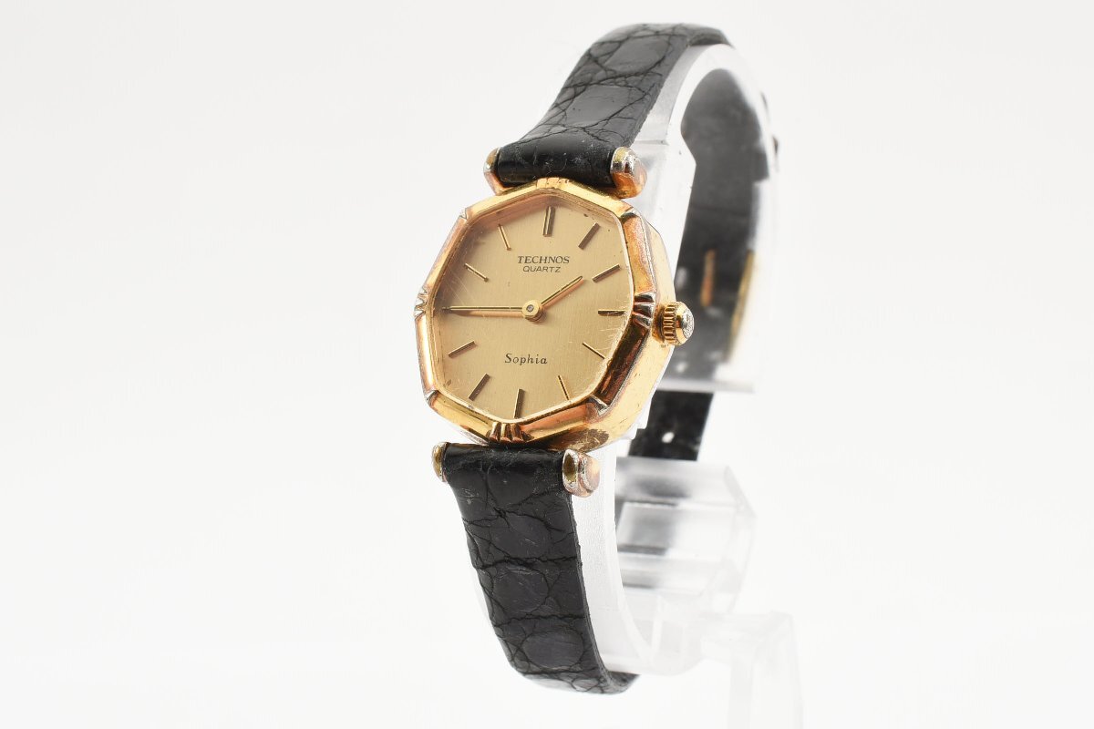 テクノス ソフィア ゴールド クオーツ レディース 腕時計 TECHNOSの画像2