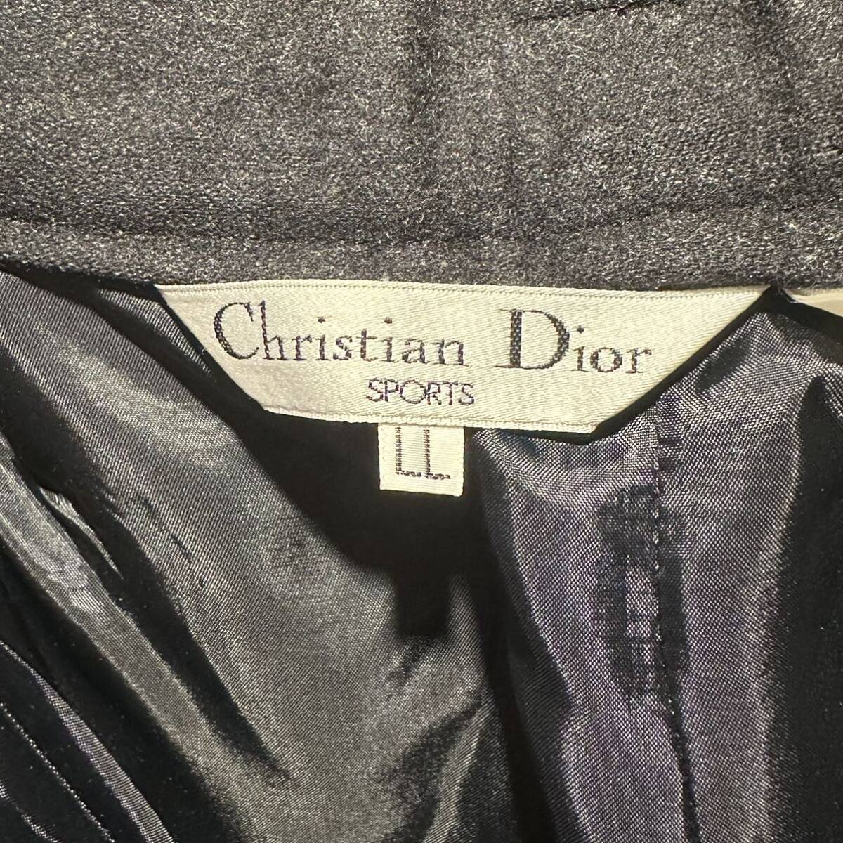  Christian Dior sport cashmere .CD Logo metal fittings attaching slacks pants 