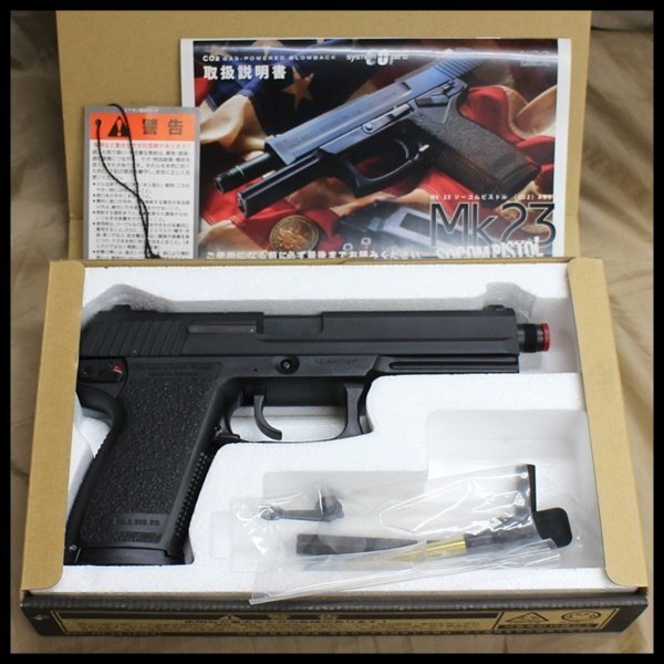 中古 KSC MK23 ソーコム ピストル SOCOM PISTOL ABS CO2 GAS-POWERED BLOWBACK ガスガン_KSC M23 ソーコム ピストル ABS ガスガン