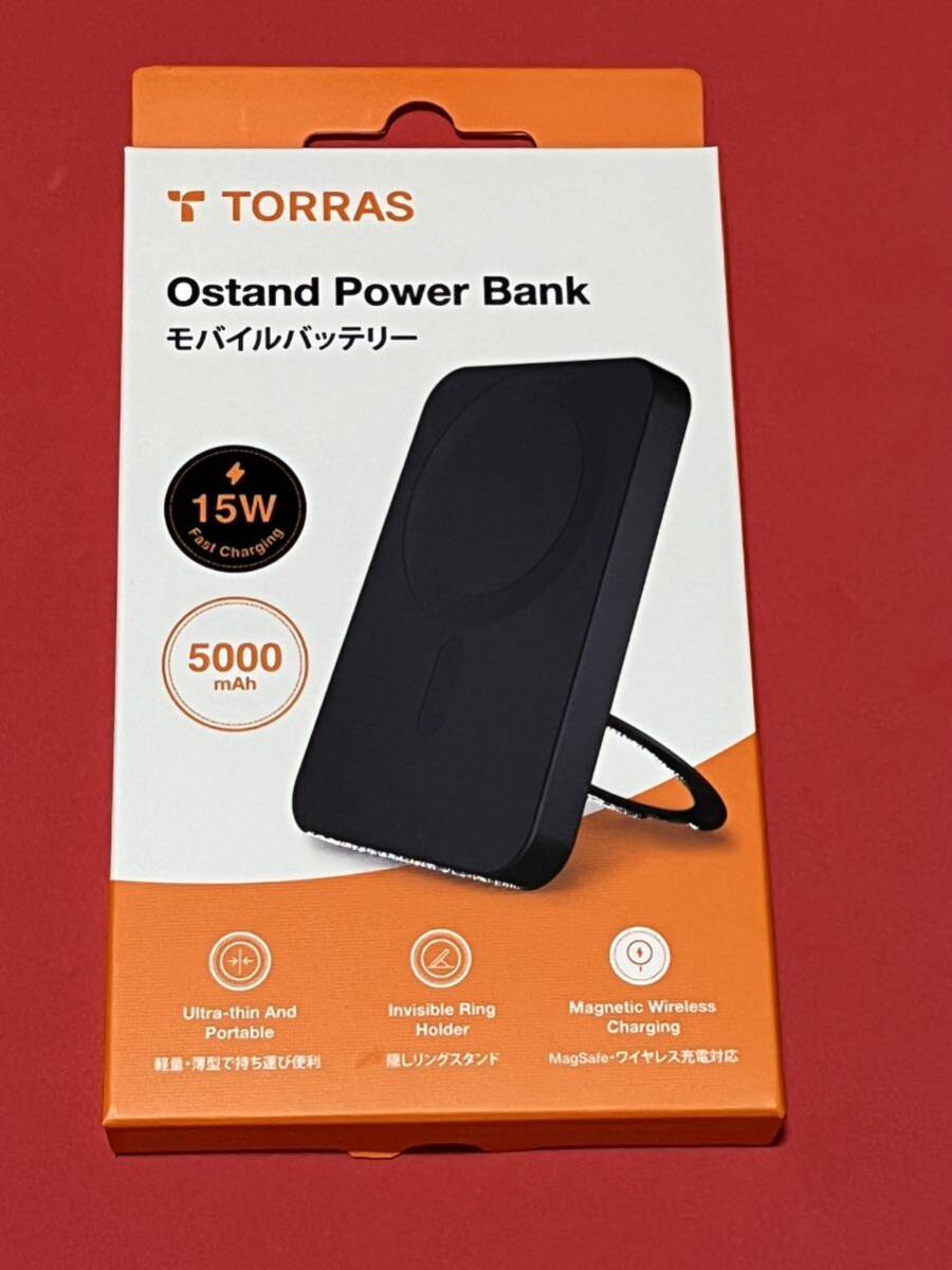【最高傑作!360°回転スタンド】TORRAS モバイルバッテリー MagSafe対応 業界最薄型 ワイヤレス充電器 マグネット式 5000mAh PSE認証済みの画像6