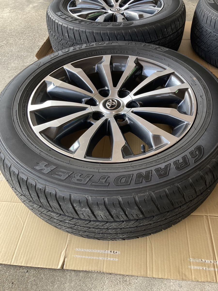 トヨタ ランドクルーザープラド150系 後期 純正オプション 19インチアルミホイール タイヤ 4本セット265/55R19の画像3