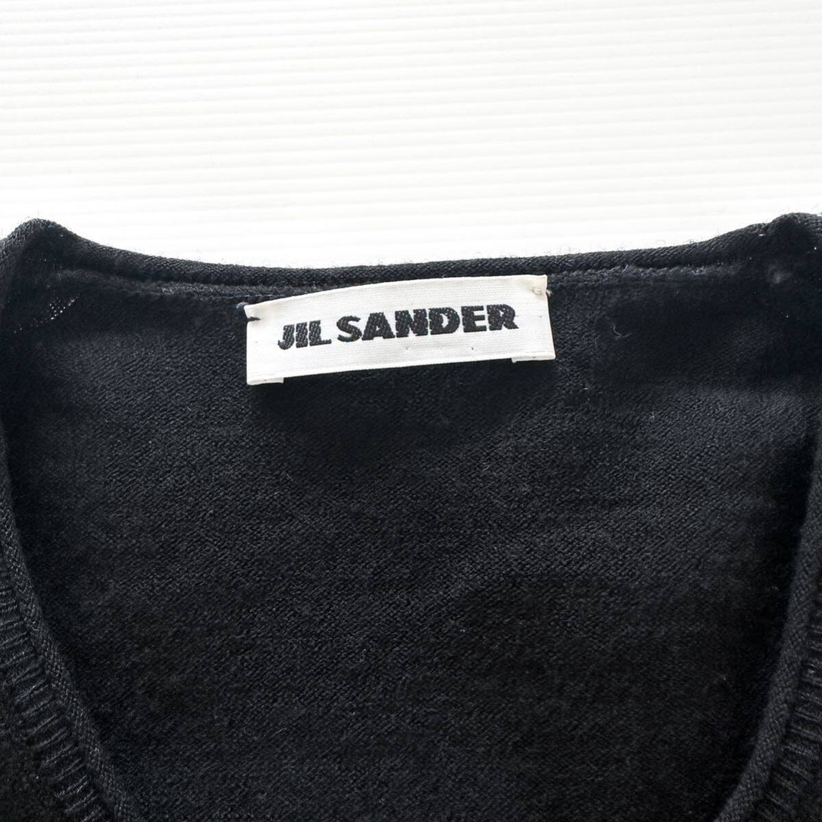 JIL SANDER ジルサンダー / ニットベスト 黒_画像4