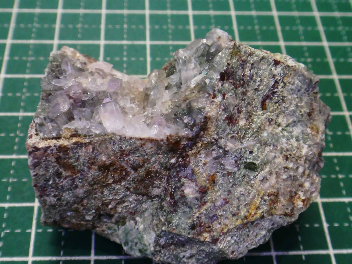 国産鉱物　紫水晶　三重県一族山産　_画像9