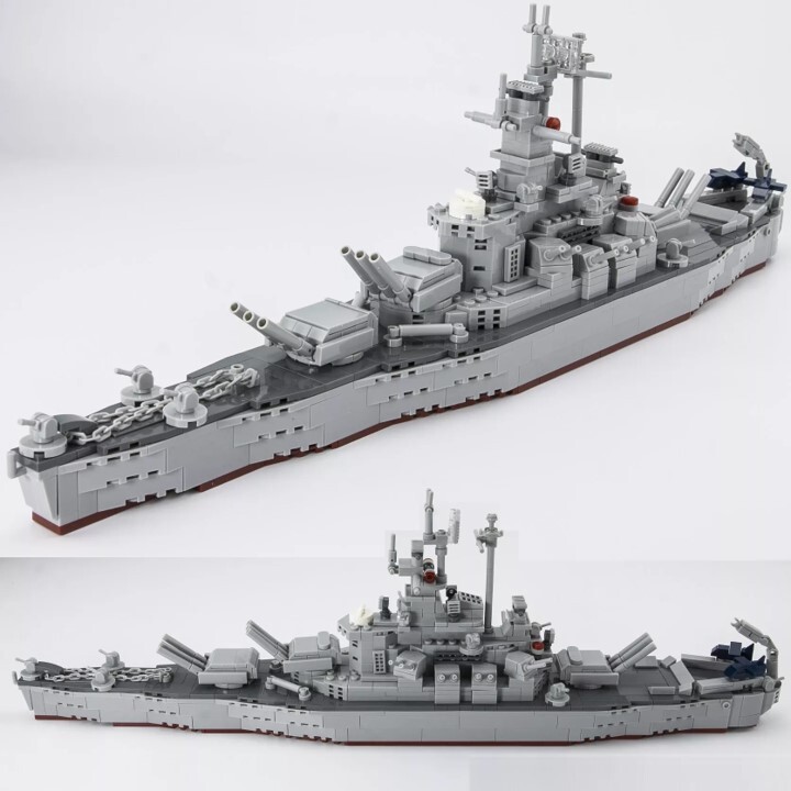 【国内発送＆送料込み】箱なし LEGO レゴ 互換 サウスダコタ サウスダコタ級戦艦 アメリカ 海軍_画像3