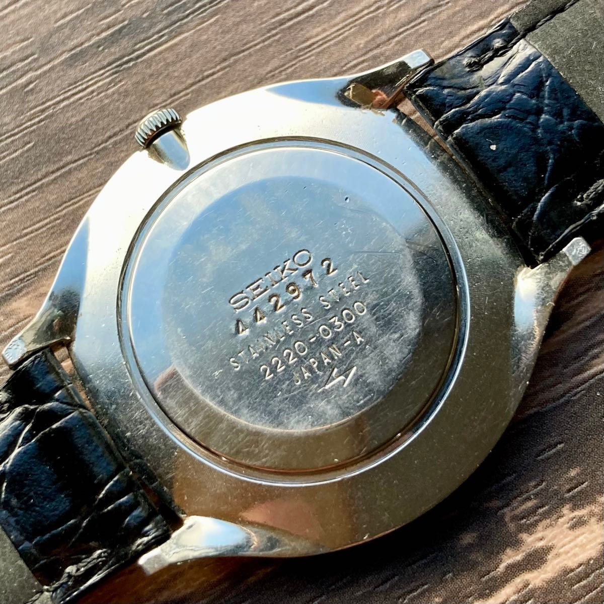 【動作品】セイコー シャリオ アンティーク 腕時計 1974年 手巻き メンズ