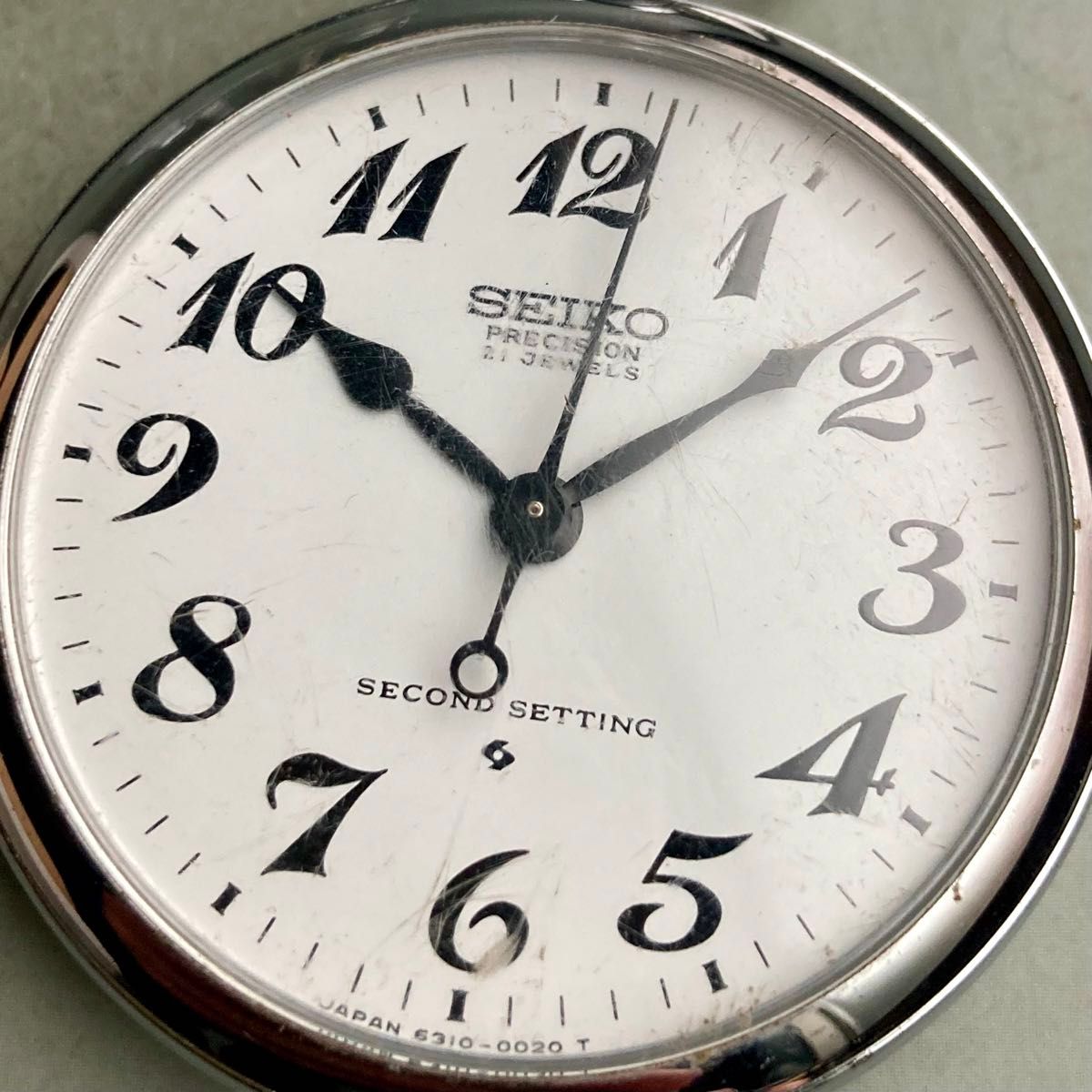 【動作品】セイコー SEIKO 懐中時計 1979年 昭和54年 手巻き 千鉄