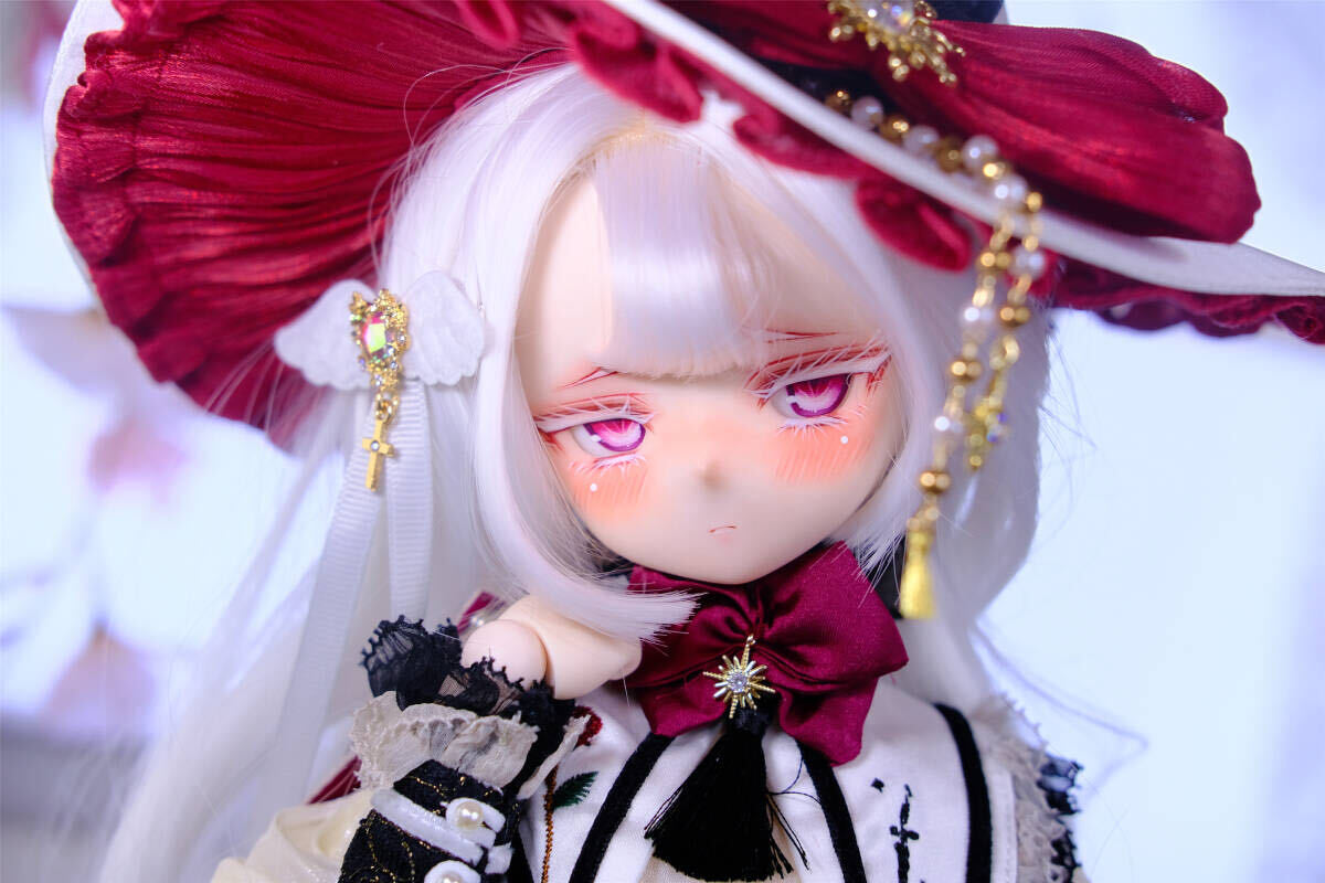 『Limor』 DDH-01 セミホワイト肌 カスタムヘッド＋アイ三組 MDD向け ドルフィードリーム 2の画像8