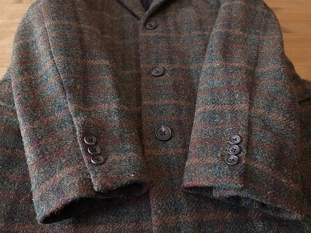 AMERICAN RAG CIE アメリカン ラグ シー Harris Tweed ハリスツイード チェスター コート チェンジポケット サイズ ３ L相当_画像4