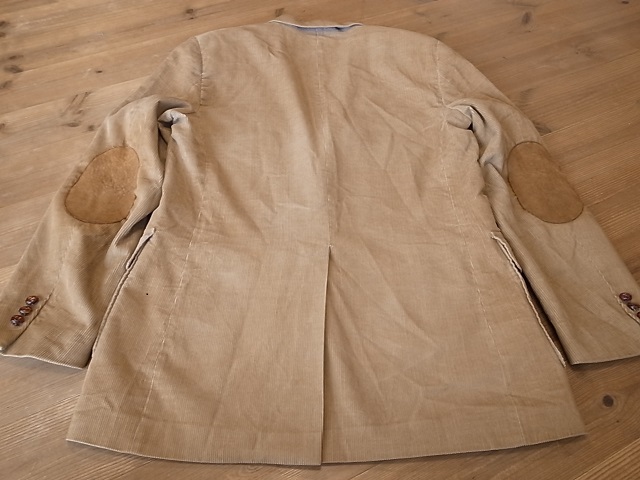 SEARS シアーズ The CORDUROY Collection 肘革 レザー エルボーパッチ ２釦 コーデュロイ テーラード ジャケット ブレザー 42L XL 相当_画像9