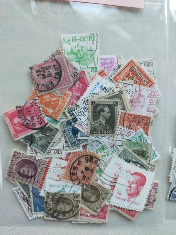【知】外国切手 ベルギー小型 ５７５枚　記念主体(済) 大量 おまとめ　お家で過ごそう 切手を楽しもう /2649_画像5