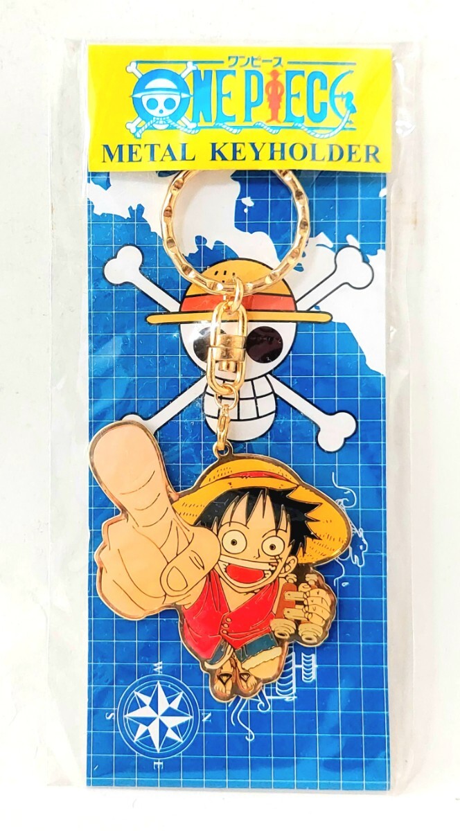 送料200円～☆希少未使用!週刊少年ジャンプ オリジナル ONE PIECE「ワンピース ルフィ メタルキーホルダー」アニメ 漫画 グッズ 尾田栄一郎の画像2