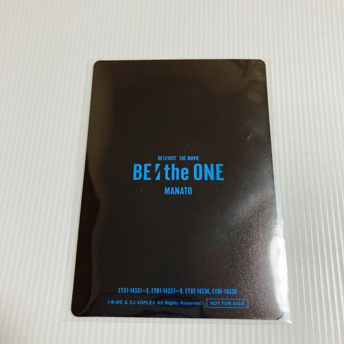 BE:FIRST 映画『BE:the ONE』DVD 初回封入特典 オリジナル フォトカード トレカ MANATO マナト　