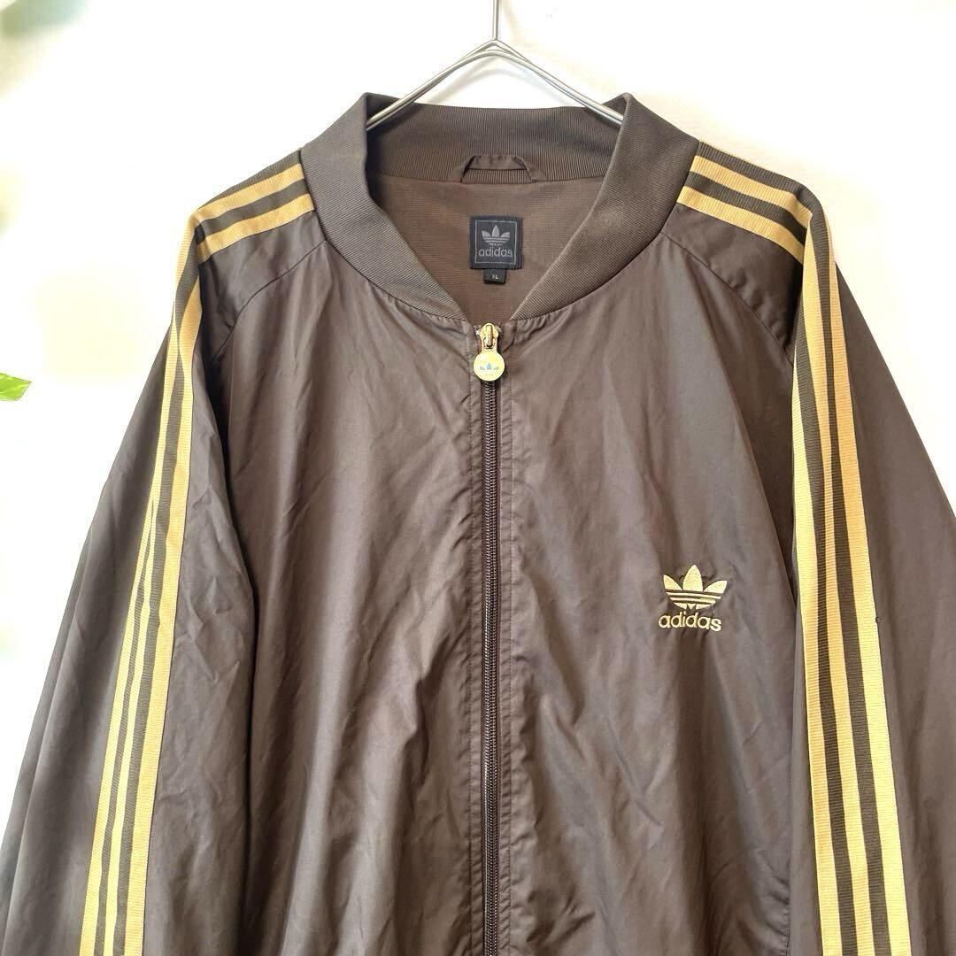 希少5XLサイズ/ブラウン×ゴールド/adidas アディダス トラック 希少5XLサイズ/ブラウン×ゴールド/adidas アディダス トラック