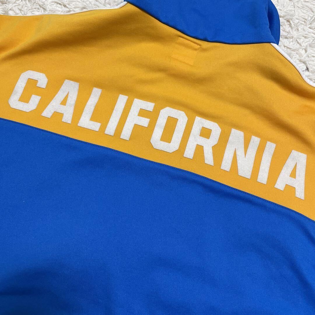 希少/3XL/adidas アディダス トラックジャケット ジャージ CALIFOLNIA カリフォルニア バックロゴ 青黄白ブルーイエローホワイト メンズ_画像6