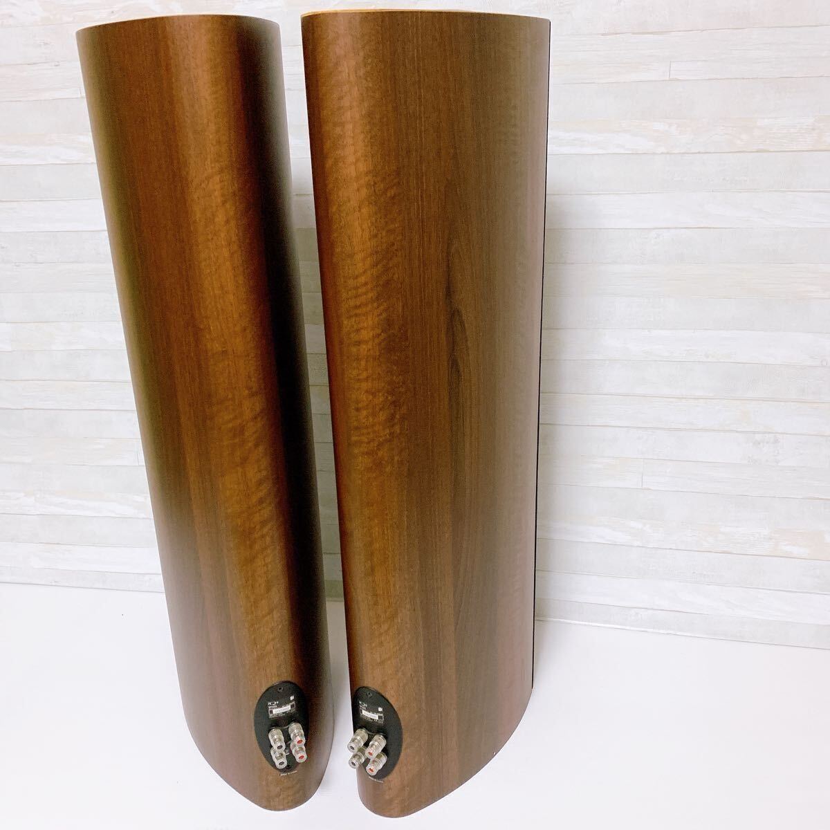 [ beautiful goods ]KEF tallboy type speaker iQ 9 dark walnut SP3053 speaker pair rare rare name machine 