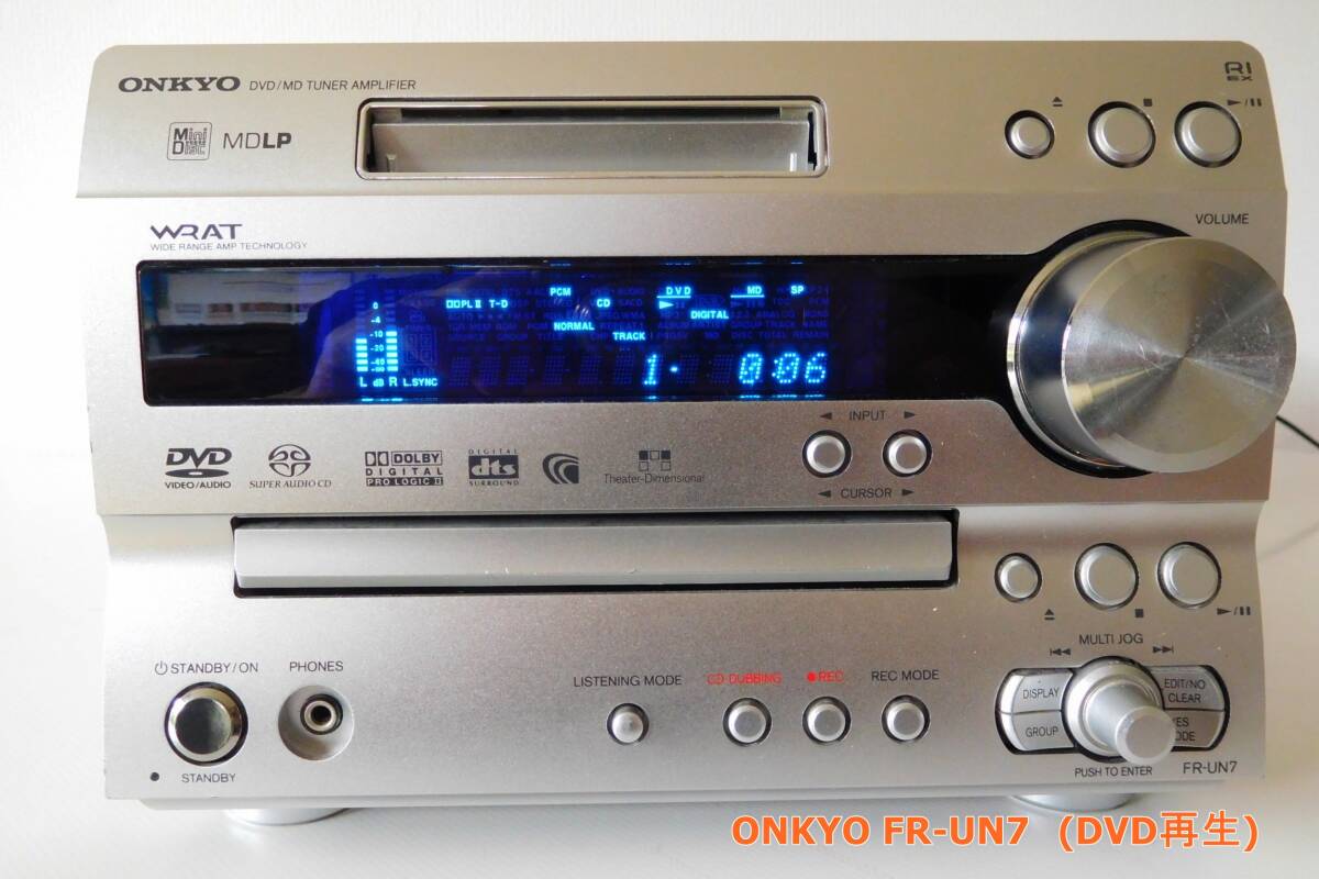 ONKYO ミニコンポ FR-UN7 MD/CD/DVD 動作品_画像7