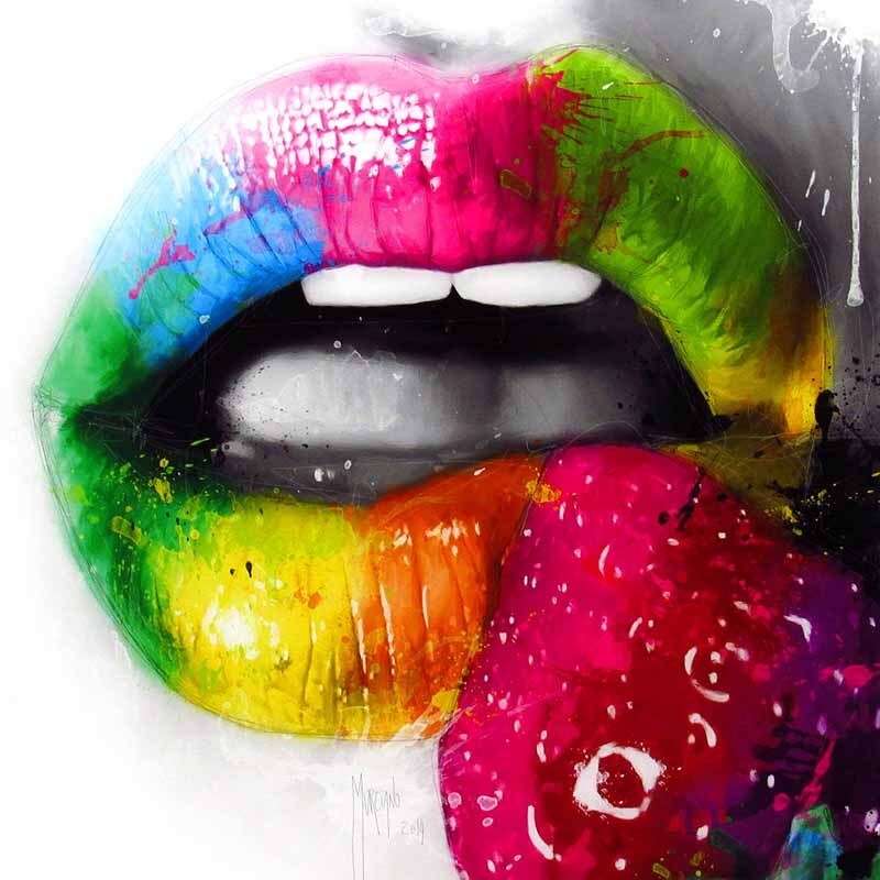 【GINZA絵画館】パトリス・マルシアーノ　アートパネル「Fruity Kiss2」とってもオシャレ！_画像2