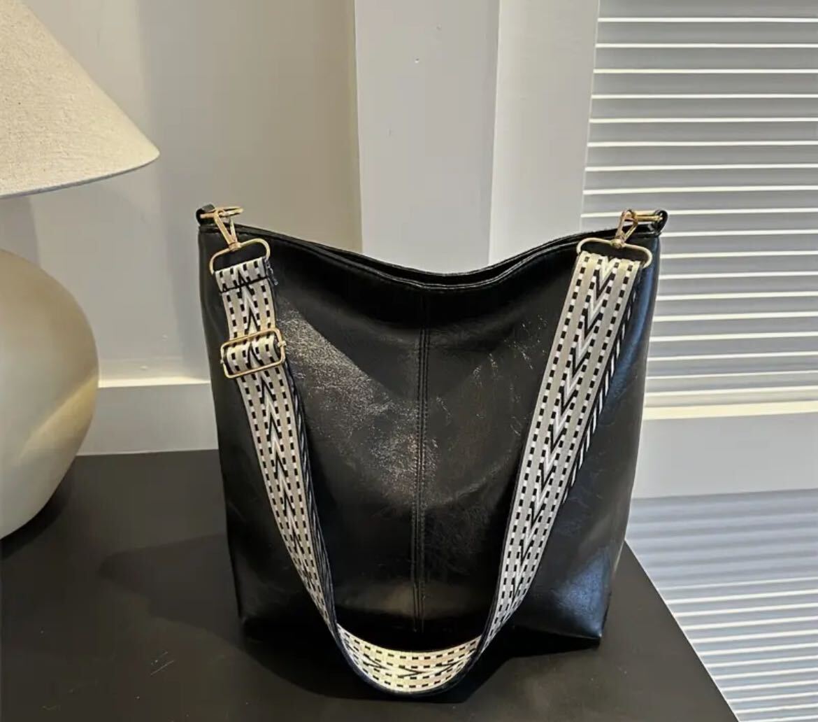  shoulder bag black black bag PU leather plain handbag 