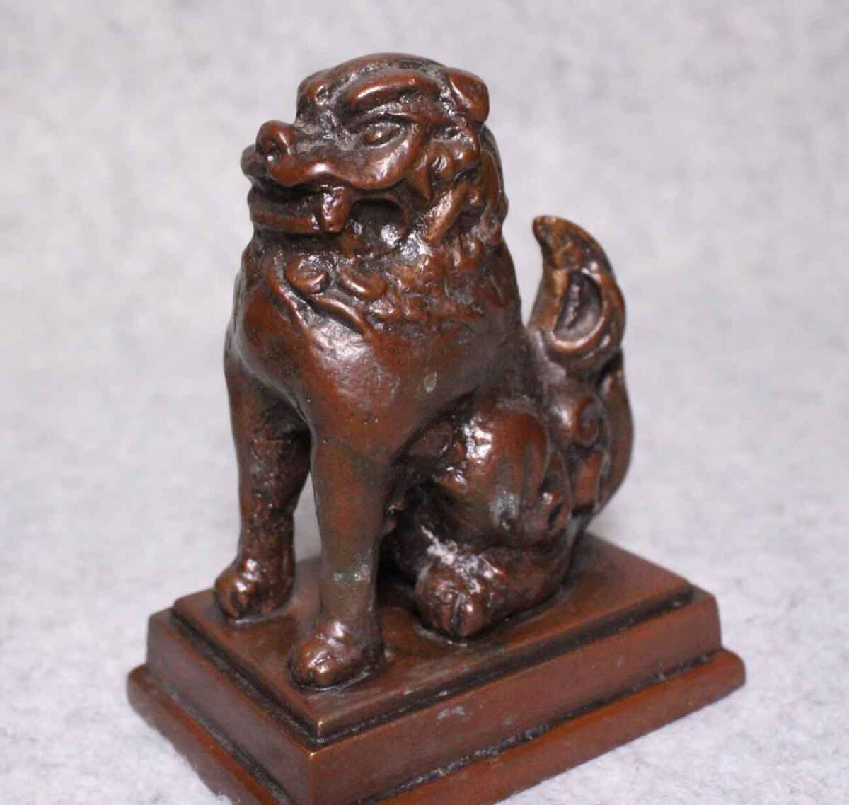 金属工芸◇狛犬 置物 一対 10cm◇銅像 獅子 シーサー ブロンズ像 金属工芸◇狛犬 置物 一対 10cm◇銅像 獅子 シーサー ブロンズ像