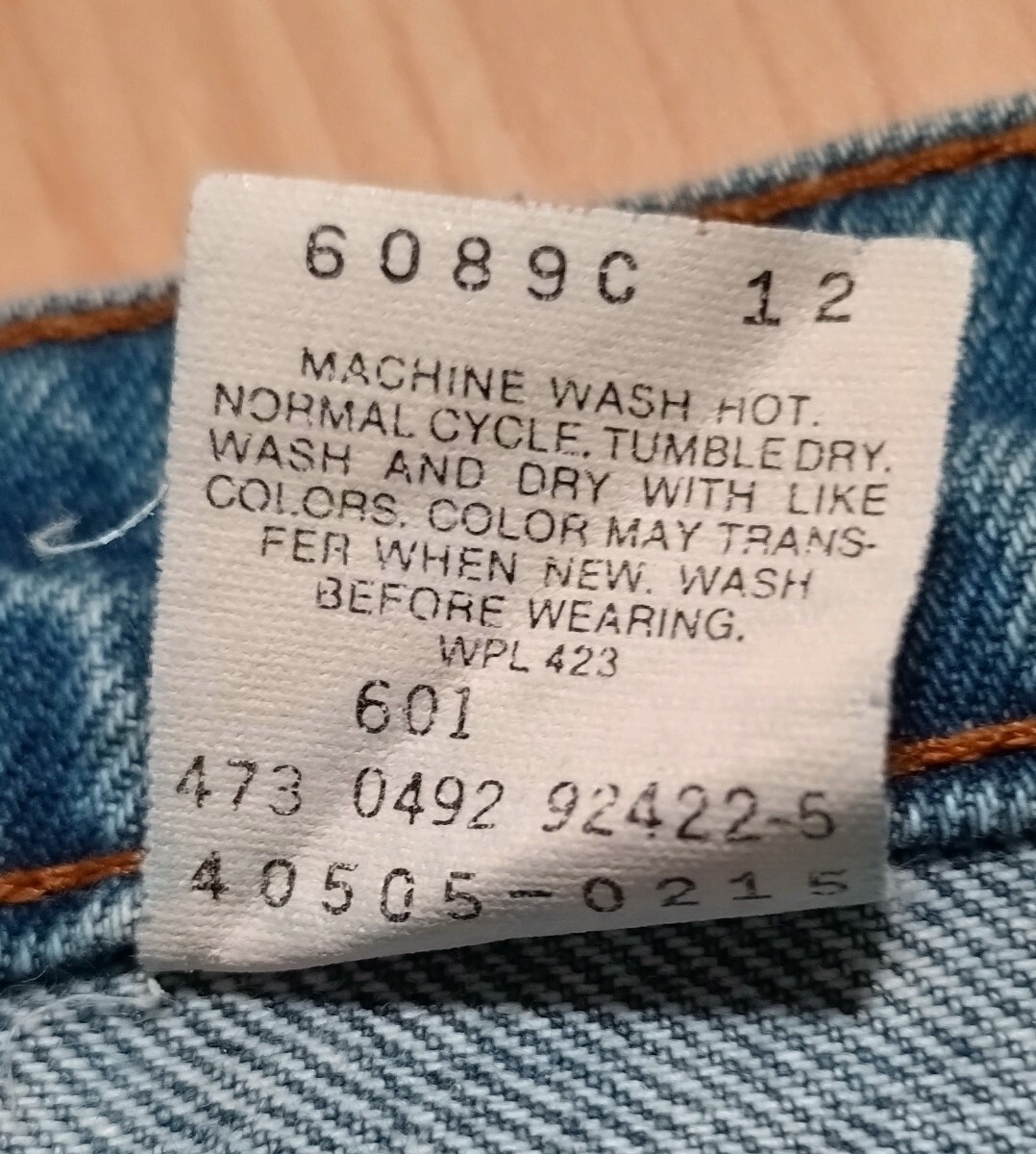 80s Levis リーバイス 505 メキシコ製 w32 検索 501 519 517 550 606 ヴィンテージ 90s アメリカ ブラック 赤耳 シングル コーデュロイ_画像7